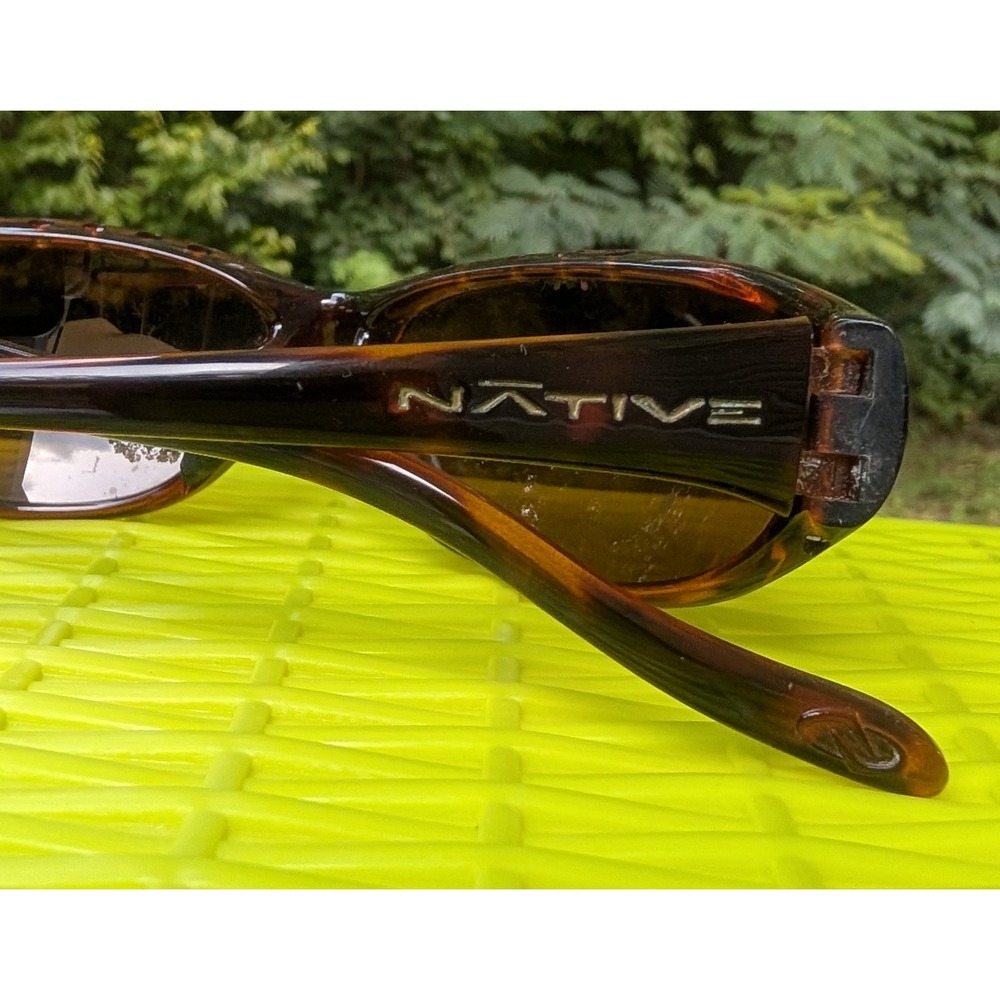 Native Eyewear Ripp XP Polarized Sunglasses Maple Tort Brown Sport Unisex Small - Picture 2 of 6